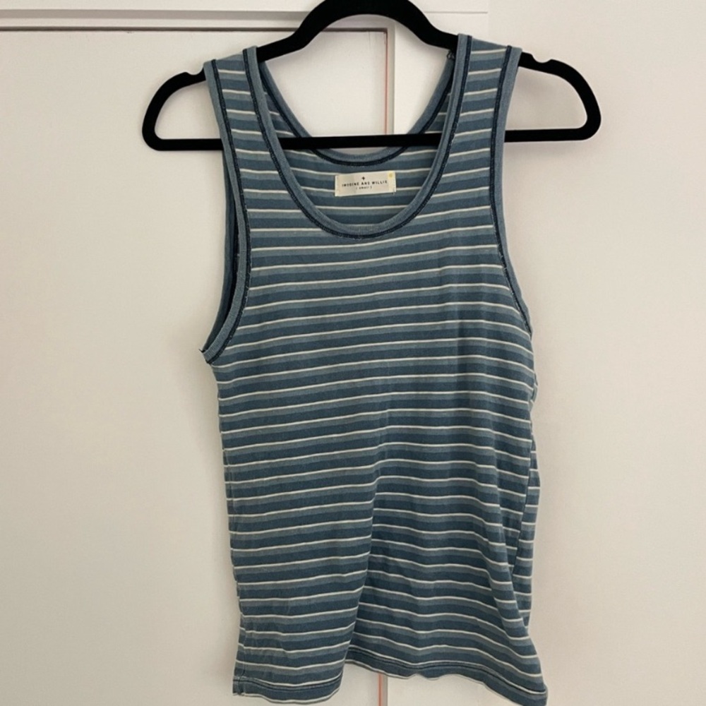 Imogene and Willie vintage tank in blue stripes
